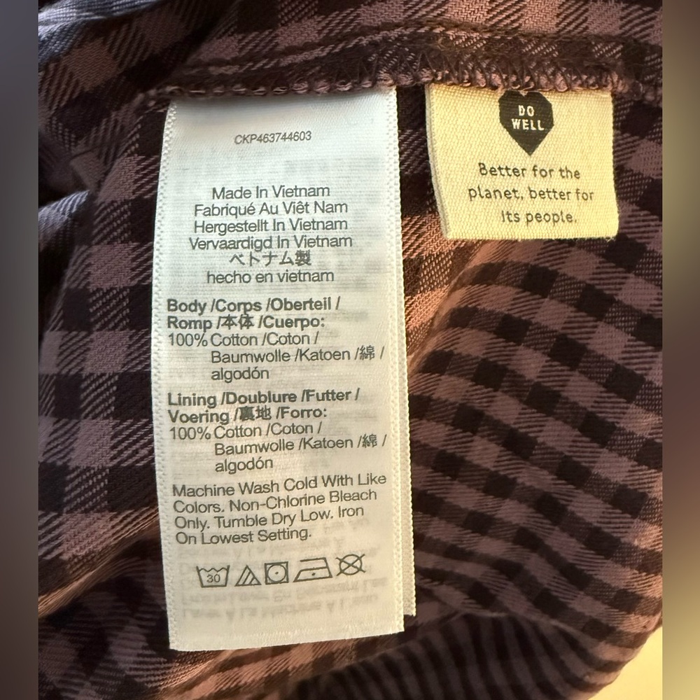 Madewell Shrunken Button-Up Shirt in Gingham - Picture 4 of 4